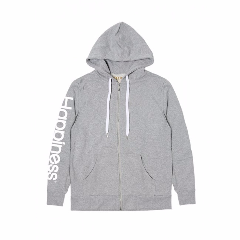 Felpa Zip Donna - Happiness Strass